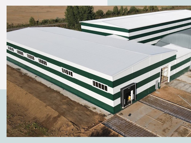 Строительство овощехранилищ в Рославле