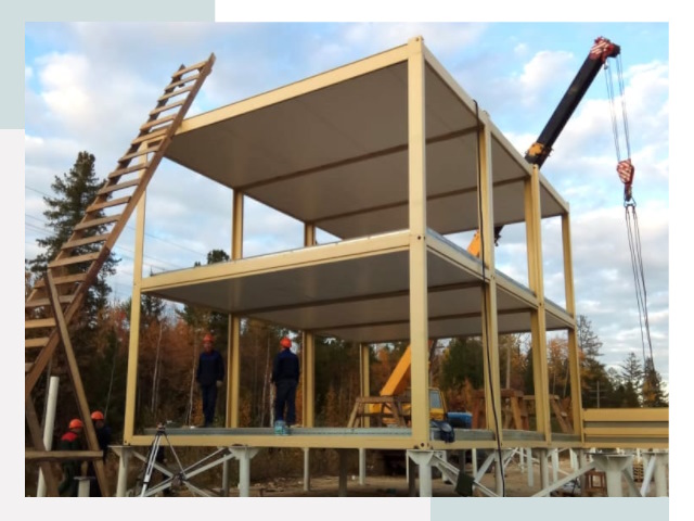 Строительство модульных здания Рославль