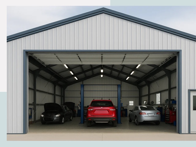 Ангары из сэндвич панелей от 617 руб. в Рославль