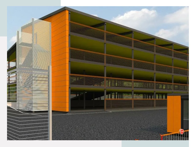 Многоуровневые паркинги в Рославле