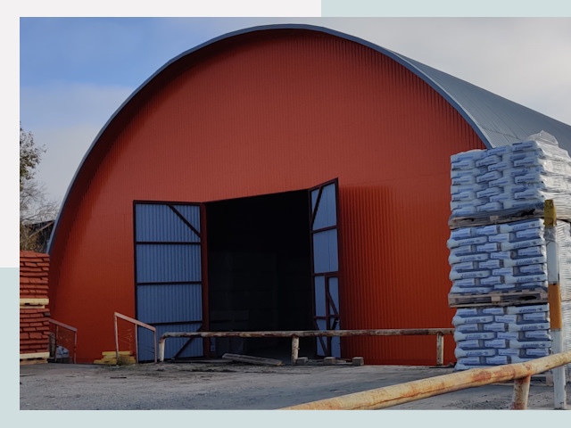 Полукруглые ангары по цене от 617 руб. в Рославль