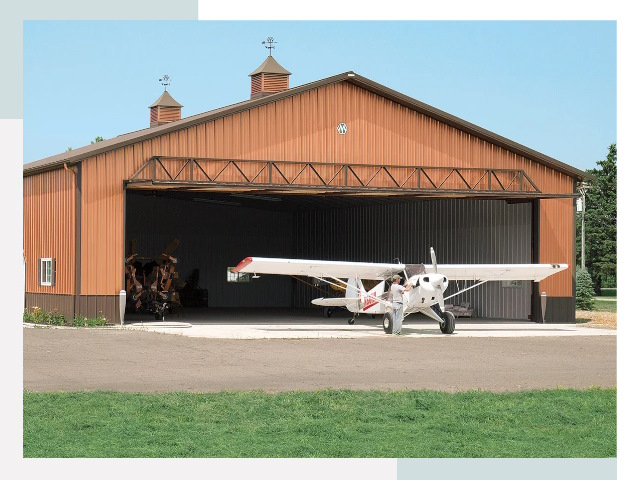 Ангары для самолетов в Рославле