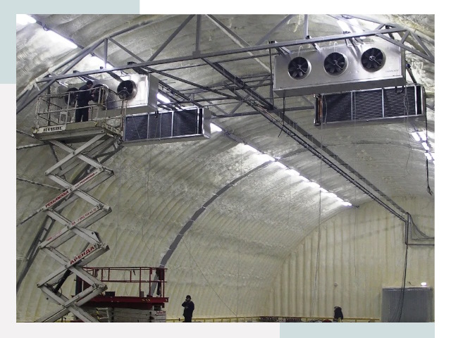 Оснащение ангаров в Рославле