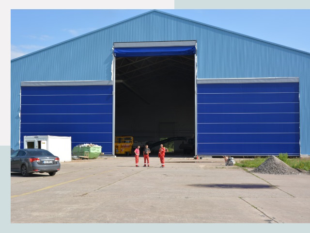 Ангарные ворота в Рославль от СтальСтрой-Рлв по цене 617 руб.