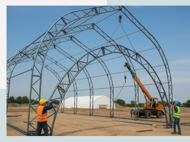 Монтаж ангаров в Рославле от 617 руб. - Надежно и быстро