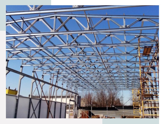 Металлокаркасы для складов в Рославле